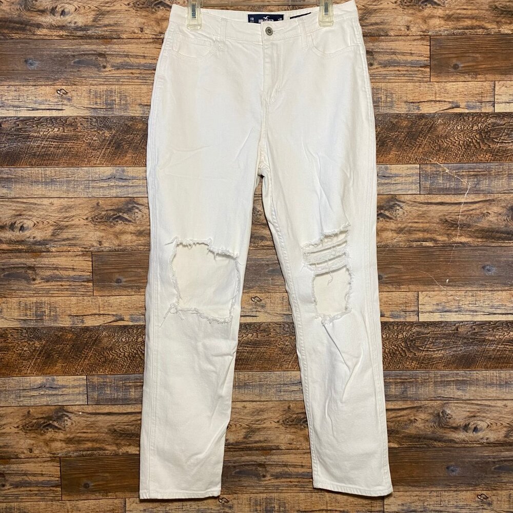White Hollister Ultra High-Rise Mom Jean Size 11R
